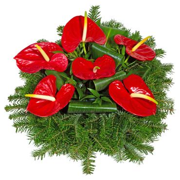 KŽ 6 kytice chvojová 50x40x30 cm