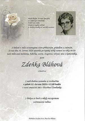 Zdeňka Bláhová