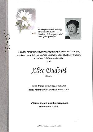 Alice Dudová