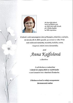Anna Kajfošová