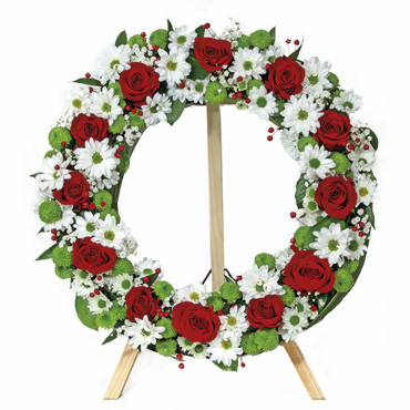 vypichovaný věnec 50 cm